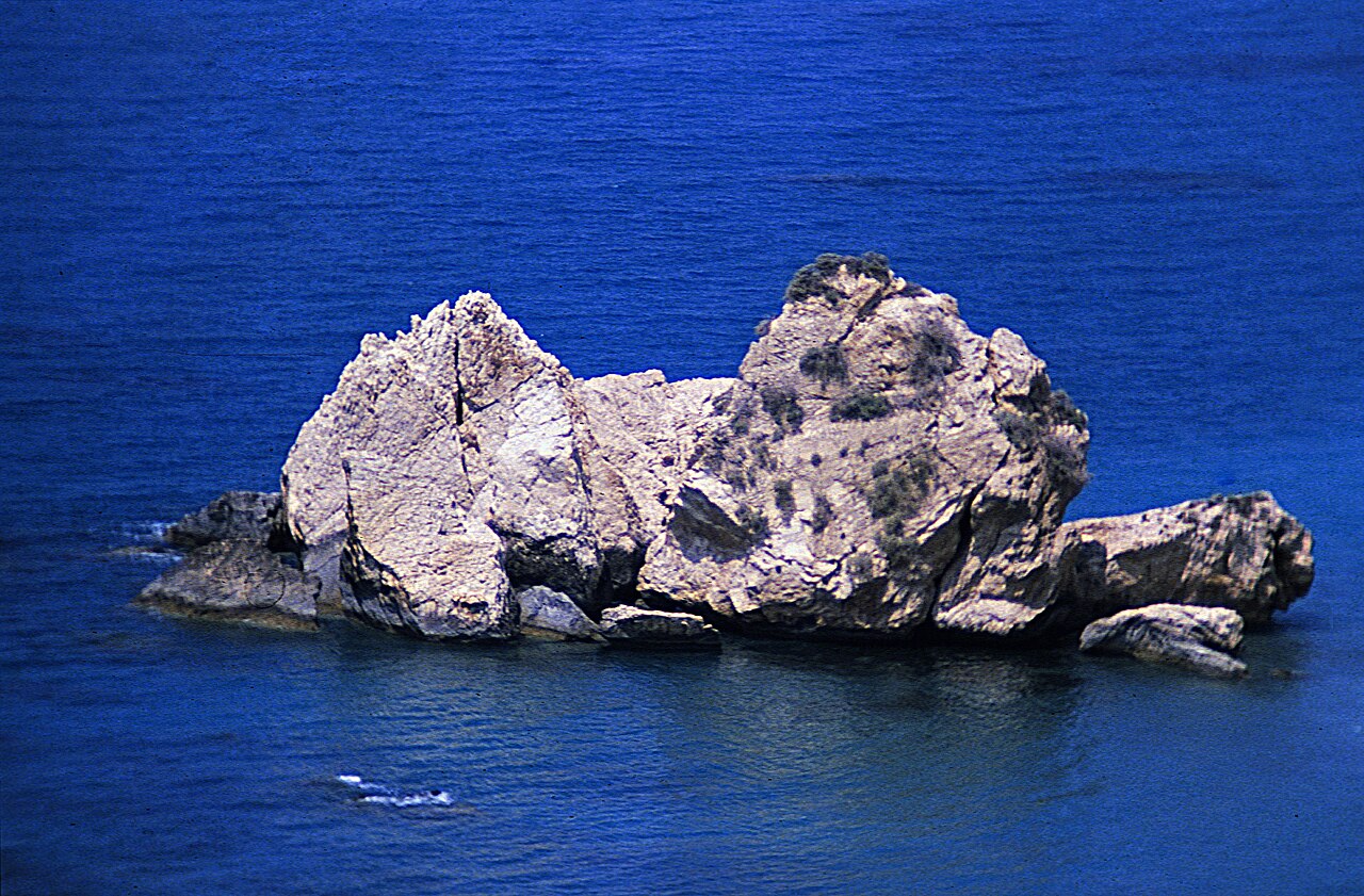 Coastal architecture and sea in Cyprus