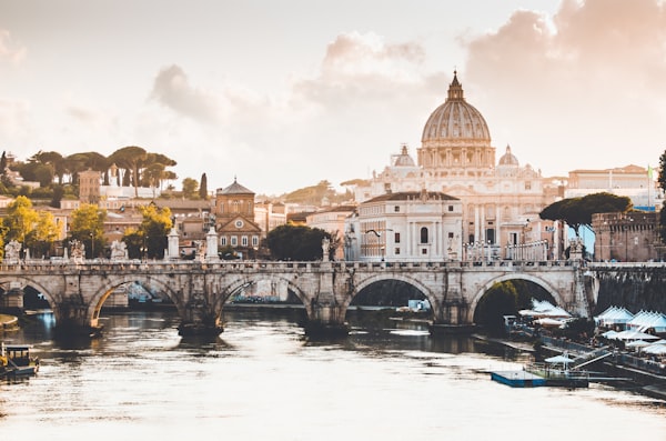 Historic Italian city architecture